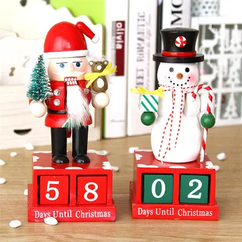 Nye År Dato Påmindelse Juledekoration Ornamenter Nøddeknækkeren Puppet Advent Kalendere Xmas Udsmykning Træ Toy Nedtælling Kalender