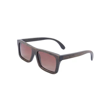 SHINU Træ polariserede solbriller mænd square frame briller uv 400 fjeder hængsel Gafas Oculos De Sol Madera sh6010
