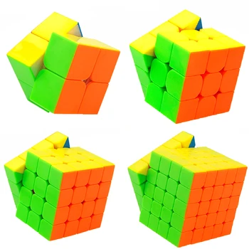 Moyu MofangJiaoshi 2x2 3x3 4x4 5x5 Konkurrence Magic Cube Sæt 4stk Cubing Klasseværelset Hastighed Terning Puslespil Legetøj For Børn