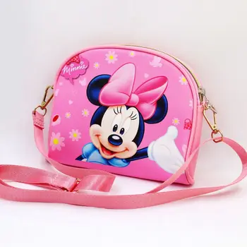 Disney princess børn pu taske skulder tegneserie pige taske messenger Frosne Elsa håndtaske Mickey mouse, minnie børne taske gave pung