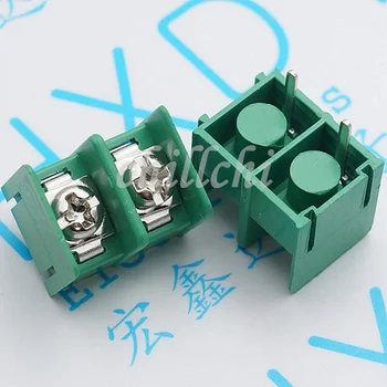 Bulk-salg KF7.62-2P terminal stik pin-pitch 7,62 mm 2P grøn mosaik