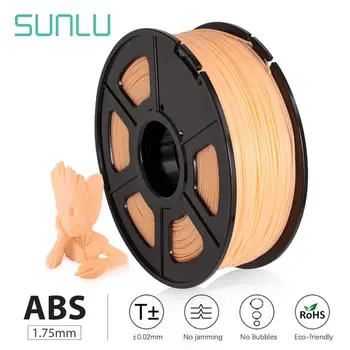 SUNLU ABS Plast Filament Hud Slibende Filamenter 1.75 mm Abs Materiale Til FDM 3d-Printer Med Rohs og reach Hurtigt Skib, der er Ingen Boble
