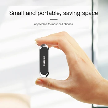Universal mini Strip Form Magnetiske Bil Telefonen Holder Stand Til iPhone, Samsung, Huawei væggen metal Magnet GPS Car Mount Dashboard