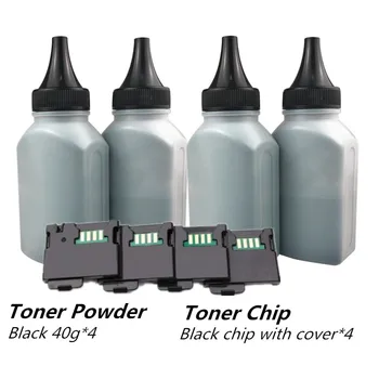 4 Black toner med 4 Sorte Chip Kompatibel Toner pulver Til Xerox Phaser 6020 6022 Workcentre 6025 6027 Laser Printer RU EURO