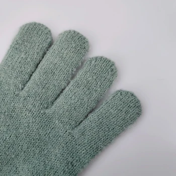 VISROVER et sæt unisex Efterår, vinter farve matchede akryl huer forfang handsker cashmere unisex Varm hætte, handsker, tørklæde