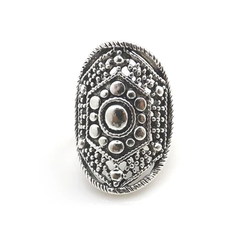 Creativo Designet Ringe Traditionel Kinesisk Stil, Sølv Farve Ring For Detailhandel 50stk/masse