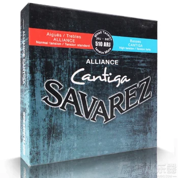 Savarez 510 Cantiga Serie Alliance/Cantiga Normal/Høj Spænding Klassisk Guitar Strenge Komplet Sæt 510ARJ