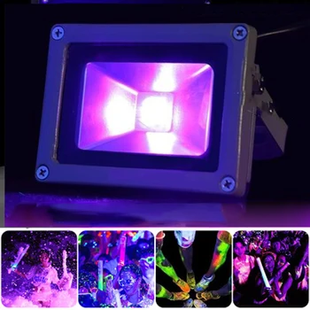 100W LED sort lys ultraviolet lys, lysstofrør neon lys, Halloween og Julens dekorationer, DJ Disco lys fase