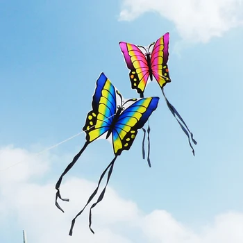 Gratis forsendelse sommerfugl dragen offentlig børn kite flyvende legetøj ripstop nylon fugle eagle kite faldskærm weifang kite fabrik