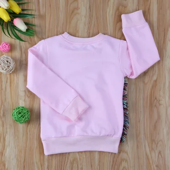 Unicorn Toddler Børn Piger Pullover Afslappet Langærmet T-Shirts Varm Sweatshirt Tøj Toppe