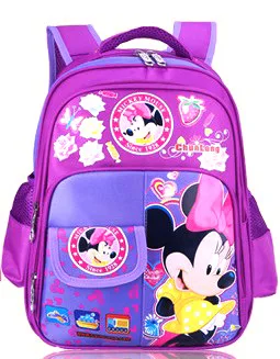 Disney princess Mickey mouse 1-3 kvaliteter primary school children ' s tegnefilm skole taske dreng pige minnie skulder skoletaske rygsæk