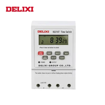 DELIXI Mikrocomputer Timer Power-kontakten AC/DC 24V Ugentlige 7 Dage Digital LCD-Programmerbar Tid Switch Relæ til vand pumpe