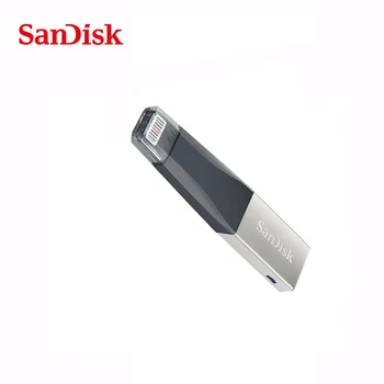 Oprindelige Ægte SanDisk OTG USB-Flash-Drev 128 GB Pen-Drev 3.0 Nøgler dobbelt interface til iPhone, iPad, APPLE-MFi'