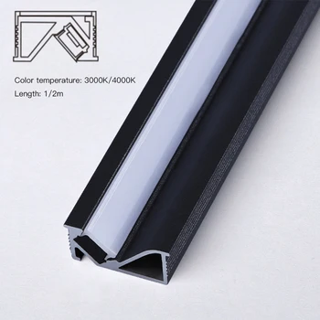 MR. XRZ 1M 6.5 W SMD Polariseret Lineære LED Bar Lys Forsænket Aluminium Profil Under Kabinet Lamper Til Køkken Indendørs Belysning