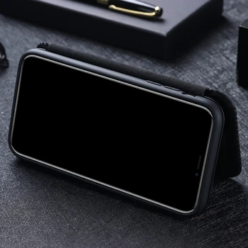 Carbon Fiber Magnetisk Flip Læder taske Til Blackview A80 Pro Card Holder Telefonen Tilfældet For Blackview BV5500 A80 Plus Pro Cover