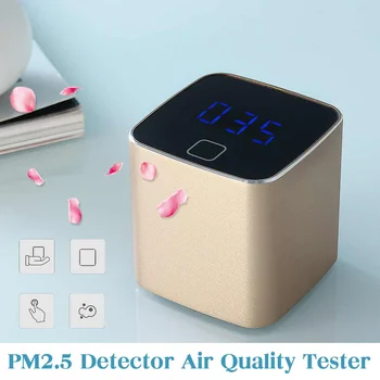 Digital PM2.5 Detektor luftkvalitet Tester Partikler Meter Skærm USB-Genopladelige luftkvalitet Detektor Husstand Gas Analyzer
