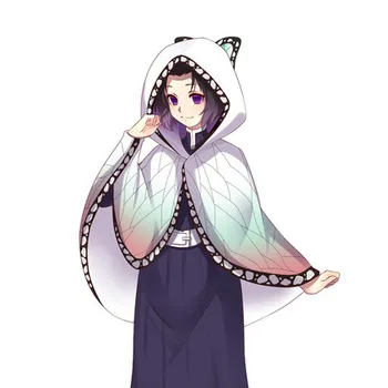 Anime Cosplay Teenager Voksen Sommerfugl Kappe Flannel Varm Frakke Vinter-Part One Size Cosplay Søde Tøj til Både Mænd og Kvinder