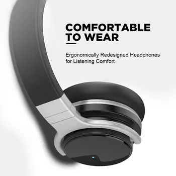 Meidong E7BUpgraded] Aktive Noise Cancelling Hovedtelefoner Bluetooth-Hovedtelefoner, Trådløse ANC Headset med MIKROFON for Håndfri telefoner