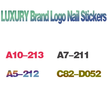 10stk Mærke Søm Mærkat Nail Art Dekorationer Manicure Klistermærker selvklæbende DIY Decals Tips Rose Gold Nail Art Stickers