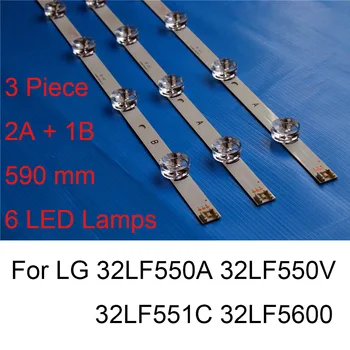 Helt Ny LED-Baggrundsbelysning Strip For LG 32LF5600 32LF550A 32LF550V 32LF551C TV Reparation LED-Baggrundsbelysning Strips Barer, EN B-TYPE Oprindelige
