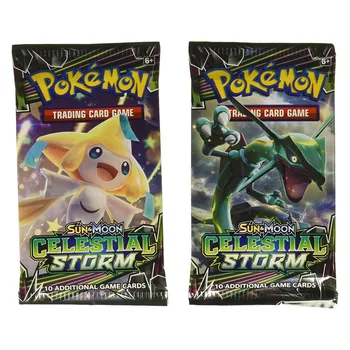 324pcs Pokemon TCG Kort: Sun & Moon Himmelsk Storm 36 Booster Pack Box Trading Card Game Kids Legetøj