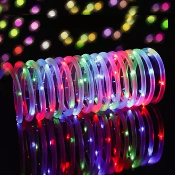 Offentlig String Lys 10M 100LEDs Batteri Drevet LED Reb Rør String Lys om Patio Påske julefrokost, Bryllup Ferie