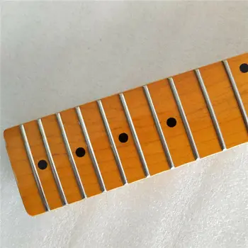 Bedste Maple 21 bånd vintage guitar Hals af ahorn gribebræt for TELE stil Gul