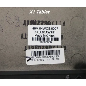 Nyt og originalt til Lenovo ThinkPad X1 tablet LCD tilbage holderbakke top tilfælde FRU 01AW751