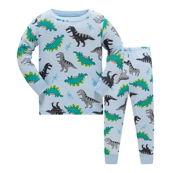 3-8 Y Dinosaur Børn Pyjamas, der Passer Drenge Pijama Nattøj Baby Boy Tøj Bunden T-Shirts Børn Pyjamas Hjem Sport, der Passer Tøj
