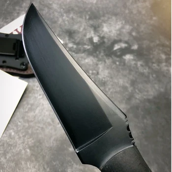 Hot fixed blade knife sten vask 80crv2 blade sort ahorn håndtere jagt camp overlevelse taktik lige kniv udendørs værktøj