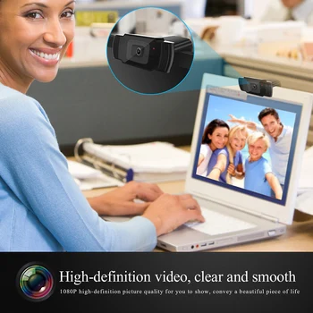 HXSJ S70 HD-Webcam med Autofokus Web-Kamera 5 Megapixel understøtter 720P 1080 Video Opkald Computer Perifere Kamera til Live Udsendelse