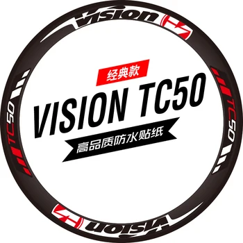 Vision trimax tc50 mærkat road bike cykel sticker carbon kniv ring sæt hjul farve tilpasning 13
