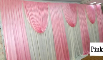 Luksus bryllup baggrund gardin med tyvekoster bryllup elegante forhæng pink grøn bryllup scene baggrund part indretning