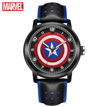 MARVEL Avengers Captain America Mænd Mode Cool Super Hero Sports Ur Vandtæt Teenager Dreng Selfdom Tid Uret Viser Homme Ny