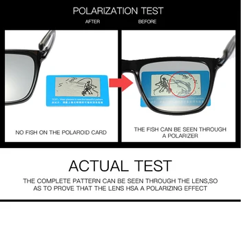 Pro Acme at Køre Intelligent Fotokromisk Solbriller til Mænd, Kvinder Polariseret Kamæleon Misfarvning Kvadrat Sol Briller PA1081
