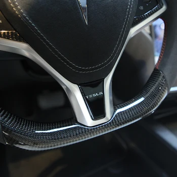 Styling Bil Styretøj Dekoration Dække Sporty Ændring Mærkat Tilbehør til Tesla Model S Model X