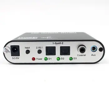 Digital 5.1-Lyd Dekoder Dolby Dts/Ac-3 Optiske Til 5.1-Kanals RCA Analog Konverter Lyd Adapter Forstærker Converter