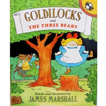 Guldlok og de Tre Bjørne Af James Marshall Pædagogiske engelsk billedbog Læring Kort Historie Bog Til Baby Kid Børn