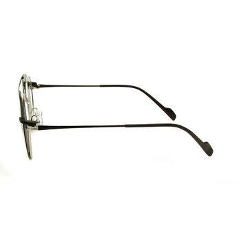 Dame Koreanske Brillestel Runde Magnet Clip-On Solbriller, Briller Nærsynethed Kvinder Briller Ramme Legering Damer Briller Klar