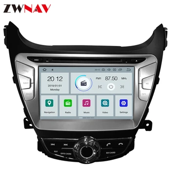 Carplay Android-Skærmen 2011 2012 2013 For Hyundai ELANTRA Avante I35 Multimedia-Afspiller, GPS-Enhed-Radio Optager Automatisk stereo Lyd