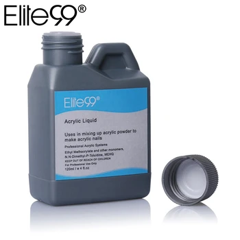 Elite99 120 ml Flydende Akryl Professionelle Falske Akryl Nail Liquid Acryl Pulver System Nail Art Værktøj Til UV Gel Negle Tips
