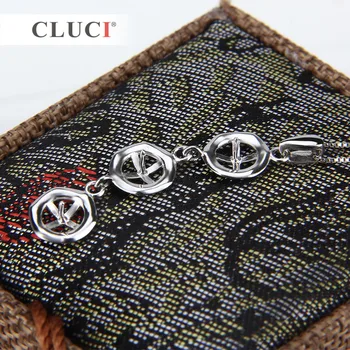 CLUCI Design Stil Vedhæng, kan holde sig 3 perler, Mode Sterling Sølv Vedhæng for Kvinder Bryllup Smykker Valentine GAVE SP158SB