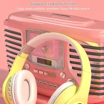Søde Pige Trådløse Bluetooth Hovedtelefoner Hifi Musik I Stereo Hovedtelefoner Støjreducerende Øretelefoner Støtte Radio Bluetooth-5.0 Headset