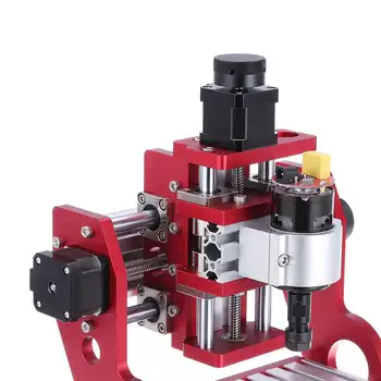 1stk Rød 1419 3 Akse Mini DIY CNC Router Maskiner Standard Spindel Motor Træ Udskærings Fræsning Gravør Træbearbejdning
