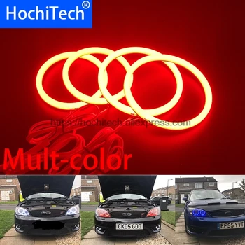 HochiTech 5050 SMD Bomuld Multi-Color RGB LED Angel Eyes Kit med fjernbetjening til For FORD Mondeo MK3 2001-2007 bil styling