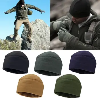 2019 Nye Mænd Kvinder Unisex Vinter Hat Solid Farve Varm Fortykket Militær Hær Beanie Bjergigning, ridning Vindtæt Udendørs Hat
