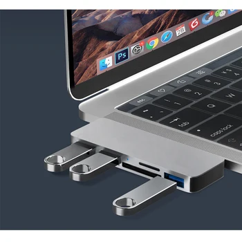 Type c splitter USB-dockingstation macbook pro/air computer tilbehør sd-kort micro sd-kort dell-dockingstation