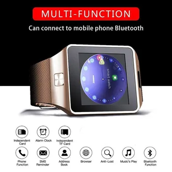 Smart Ur Dz09 Smart Ur Støtte Tf Sim-Kamera Mænd, Kvinder, Sport Bluetooth Armbåndsur For Samsung, Huawei Xiaomi Android-Telefon