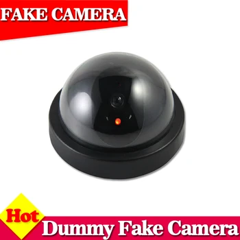 Wireless Home Security Falske Kamera Simuleret Videoovervågning indendørs/udendørs Overvågning Dummy Ir Led Falske Dome kamera