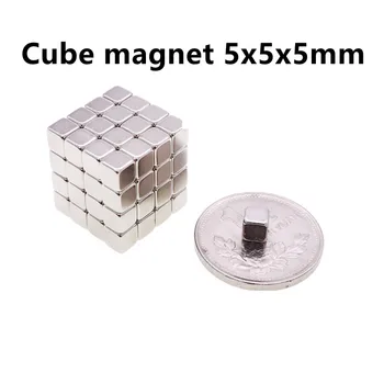 50/100/216/512Cube magnet med størrelsen 5x5x5mm og 10x10x10mm